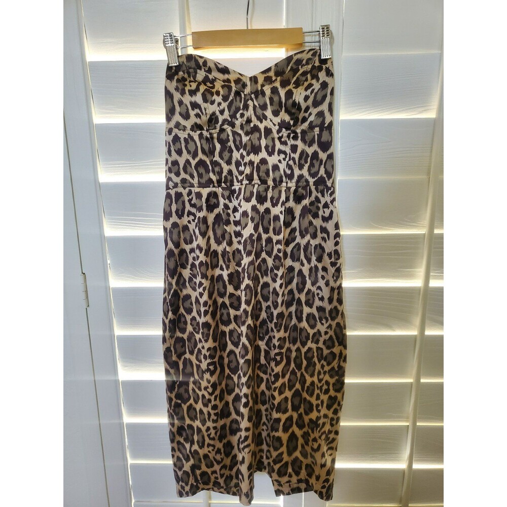 Arden B strapless silk dress